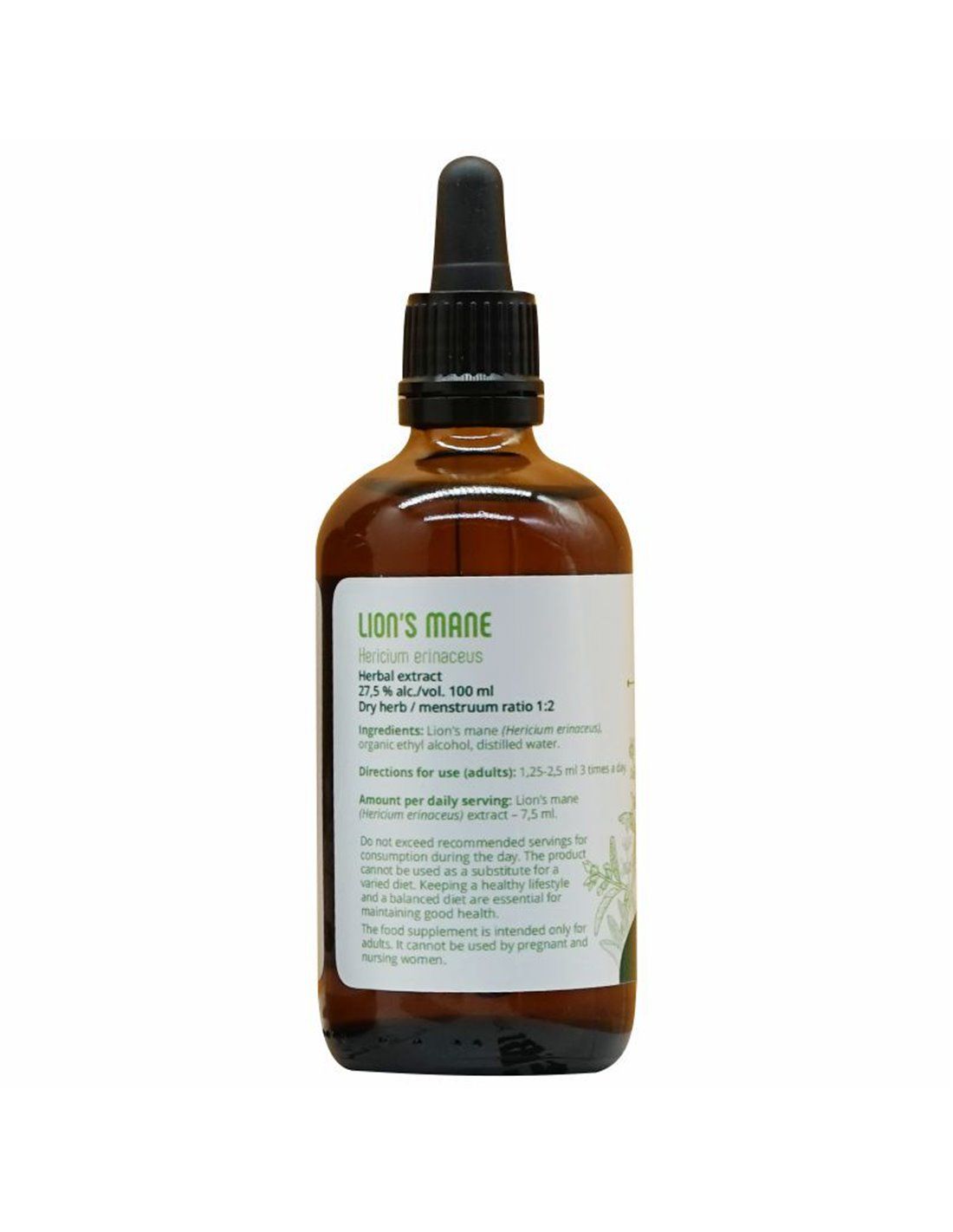 Lymeherbs Igel-Stachelbart (lion 's mane), Tinktur 1: 2