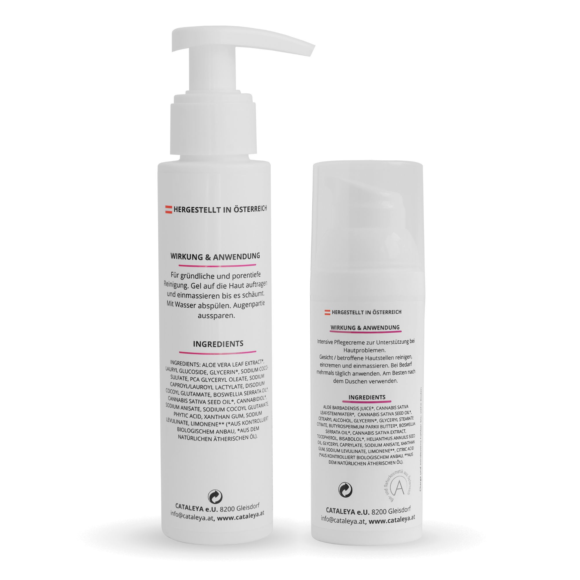 CATALEYA Gesichtscreme und Reinigung - Naturkosmetik Set