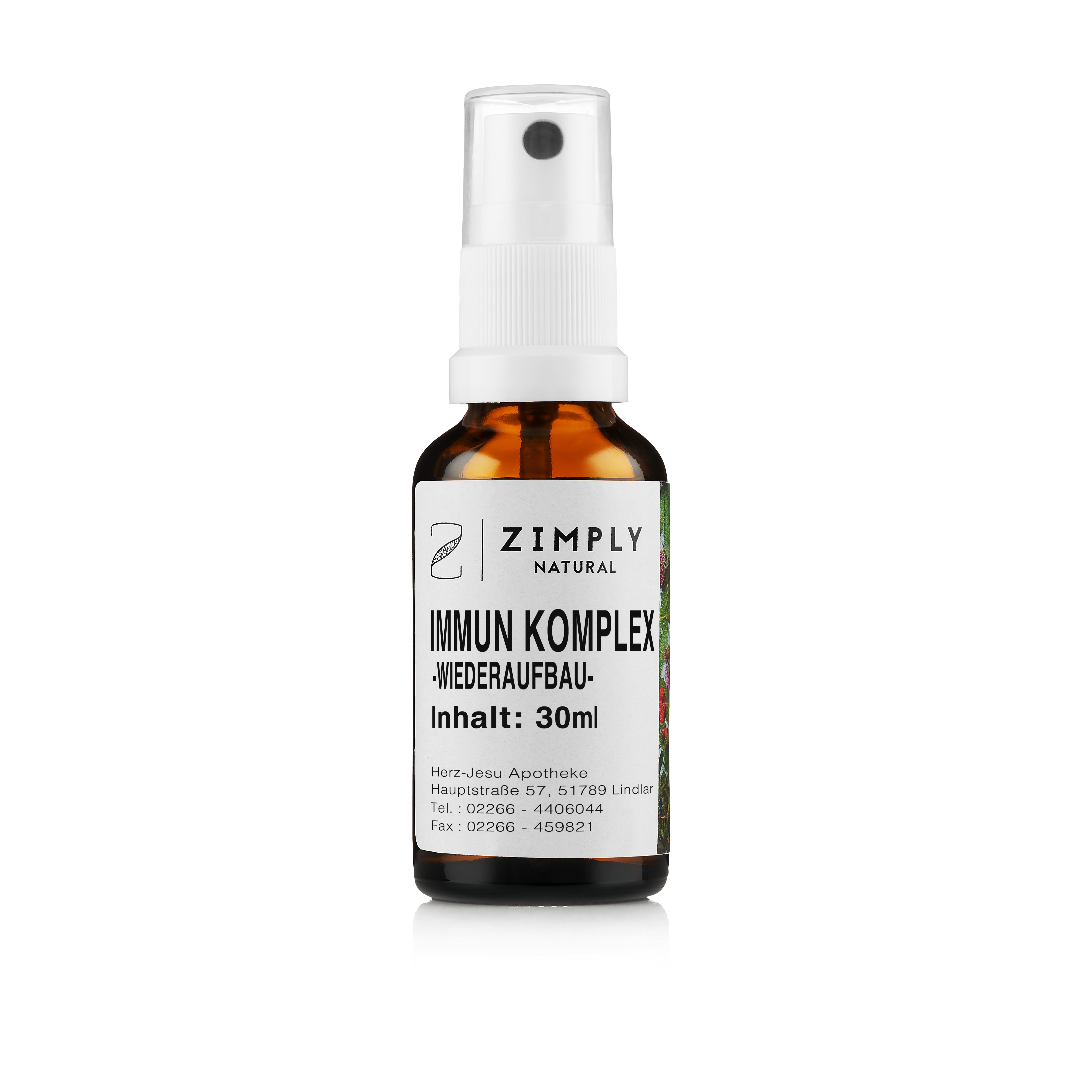 ZIMPLY NATURAL Wiederaufbau Immunsystem Komplex Spray