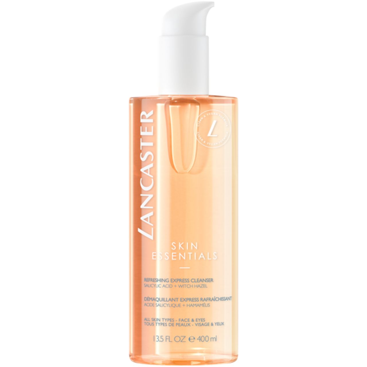 Lancaster Skin Essentials Refreshing Express Cleanser reinigendes Gesichtswasser für Gesicht und Augen 400 ml