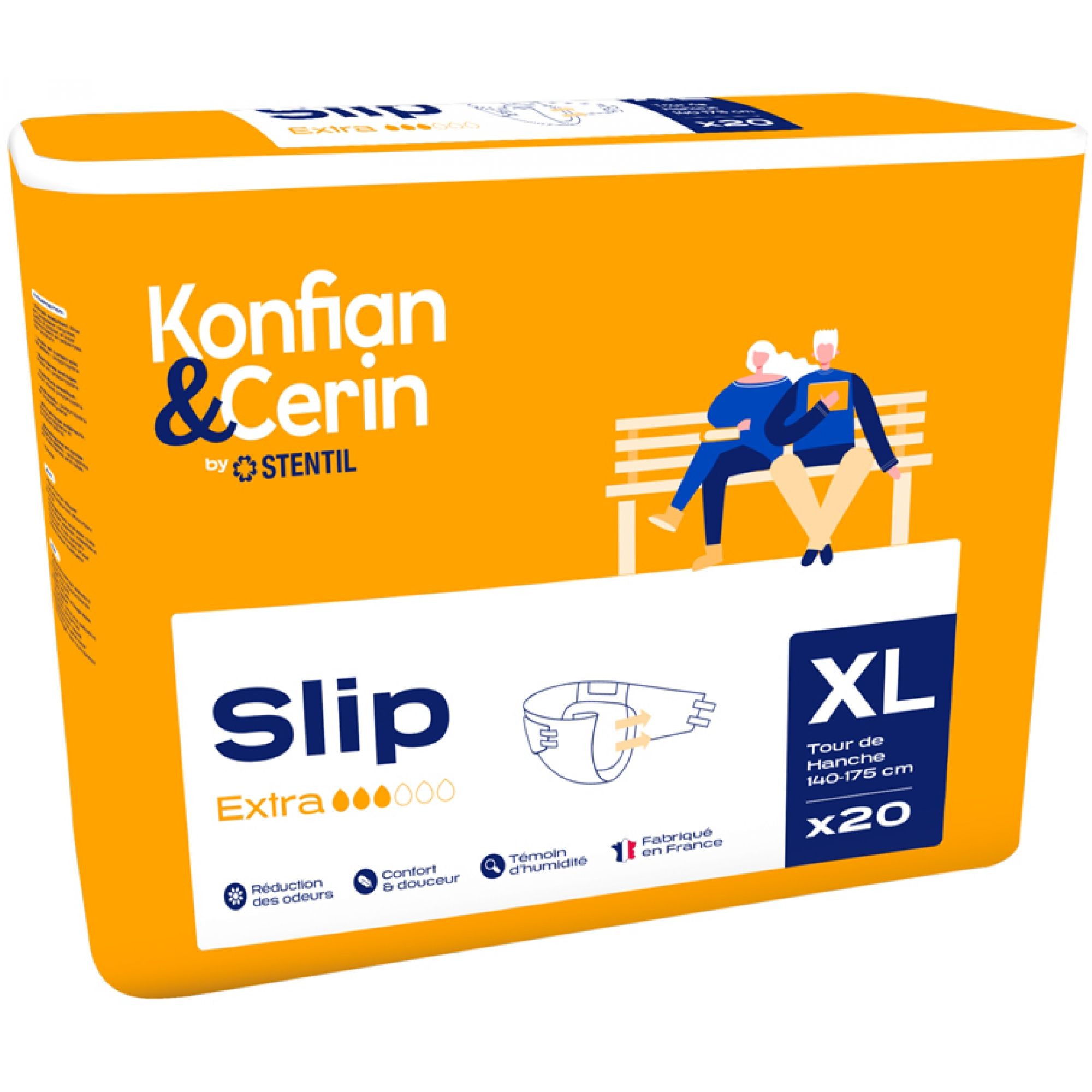 Stentil Wechsel Vollständige Slip Extra Xl 39x17x30 cm