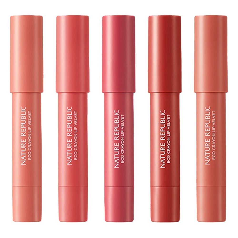 NATURE REPUBLIC By Flower Eco Crayon Lip Velvet Lipstick 04 Chilli Red