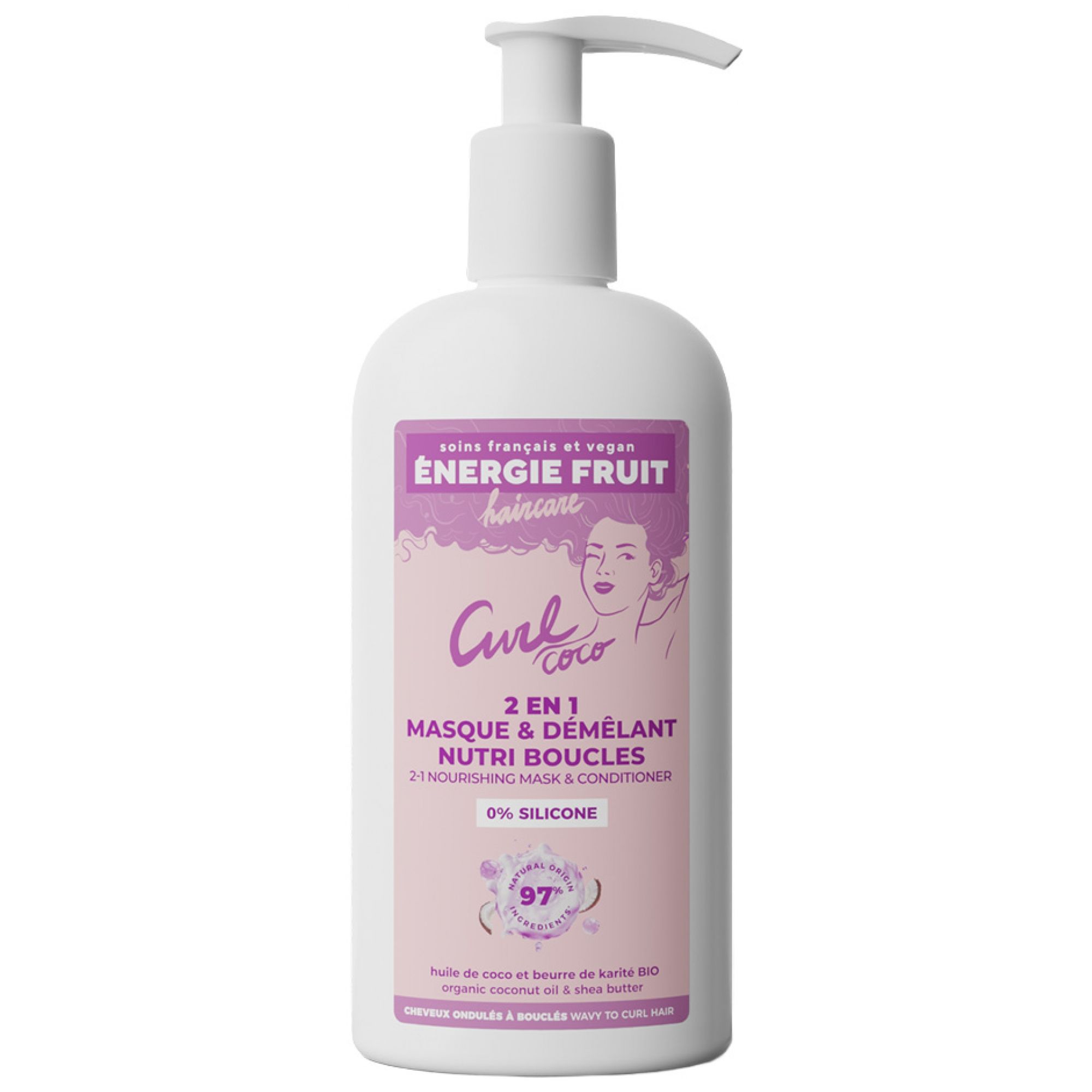 Energie Fruit 2in1 Pflegende Entwirrungsmaske mit Kokosöl und Sheabutter 18,5x7x4,5 cm