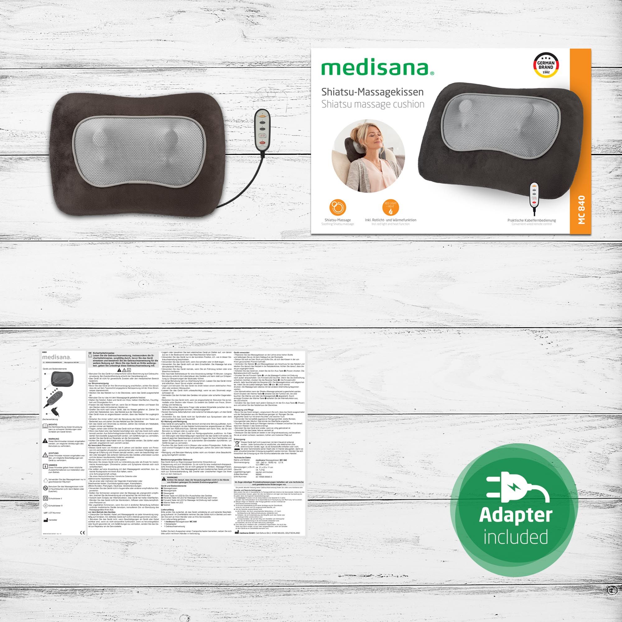 Medisana Medi MC 840 Shiatsu-Massagekissen  88949 (88949)