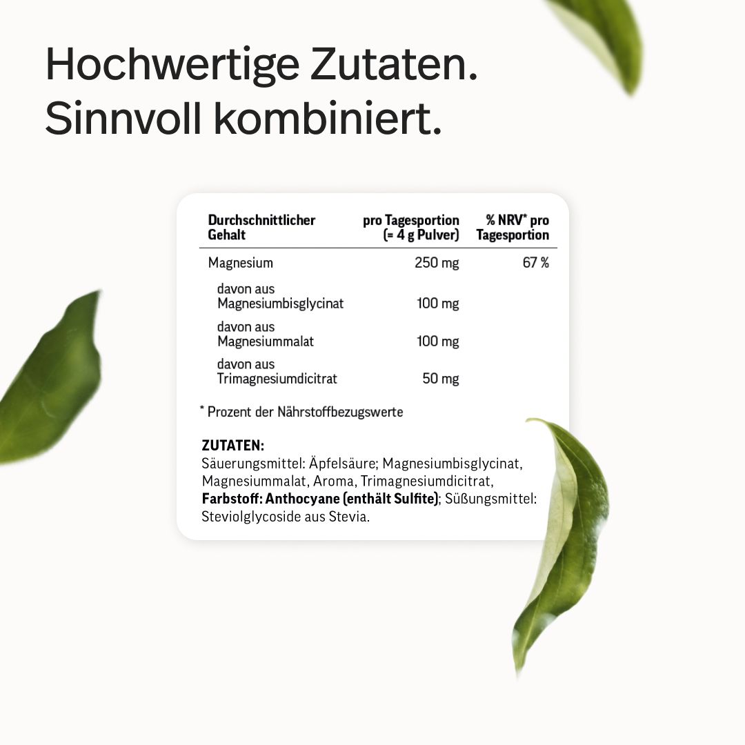 edubily® Magnesium Komplex Pulver Heidelbeere