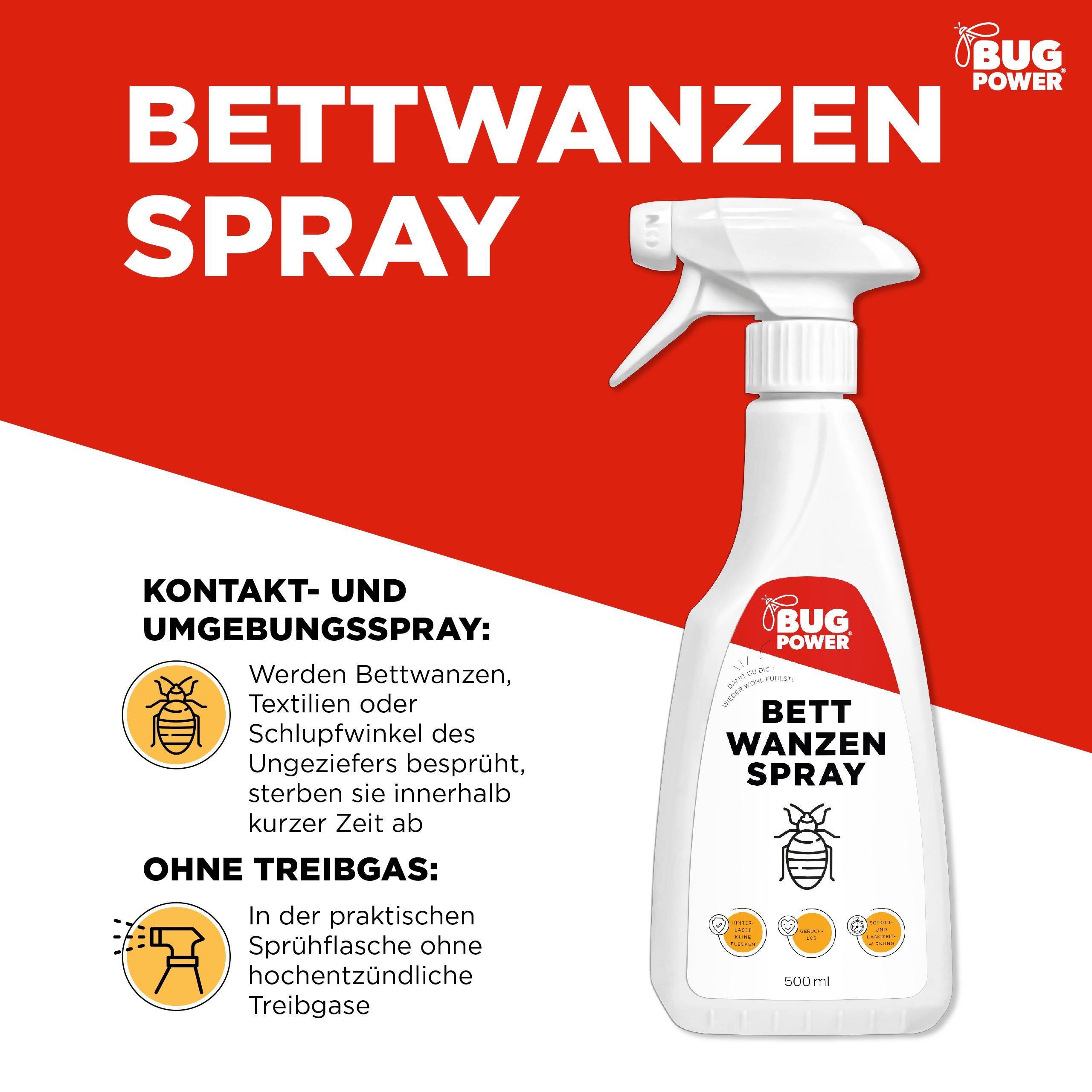 BugPower Bettwanzen Spray 500 ml