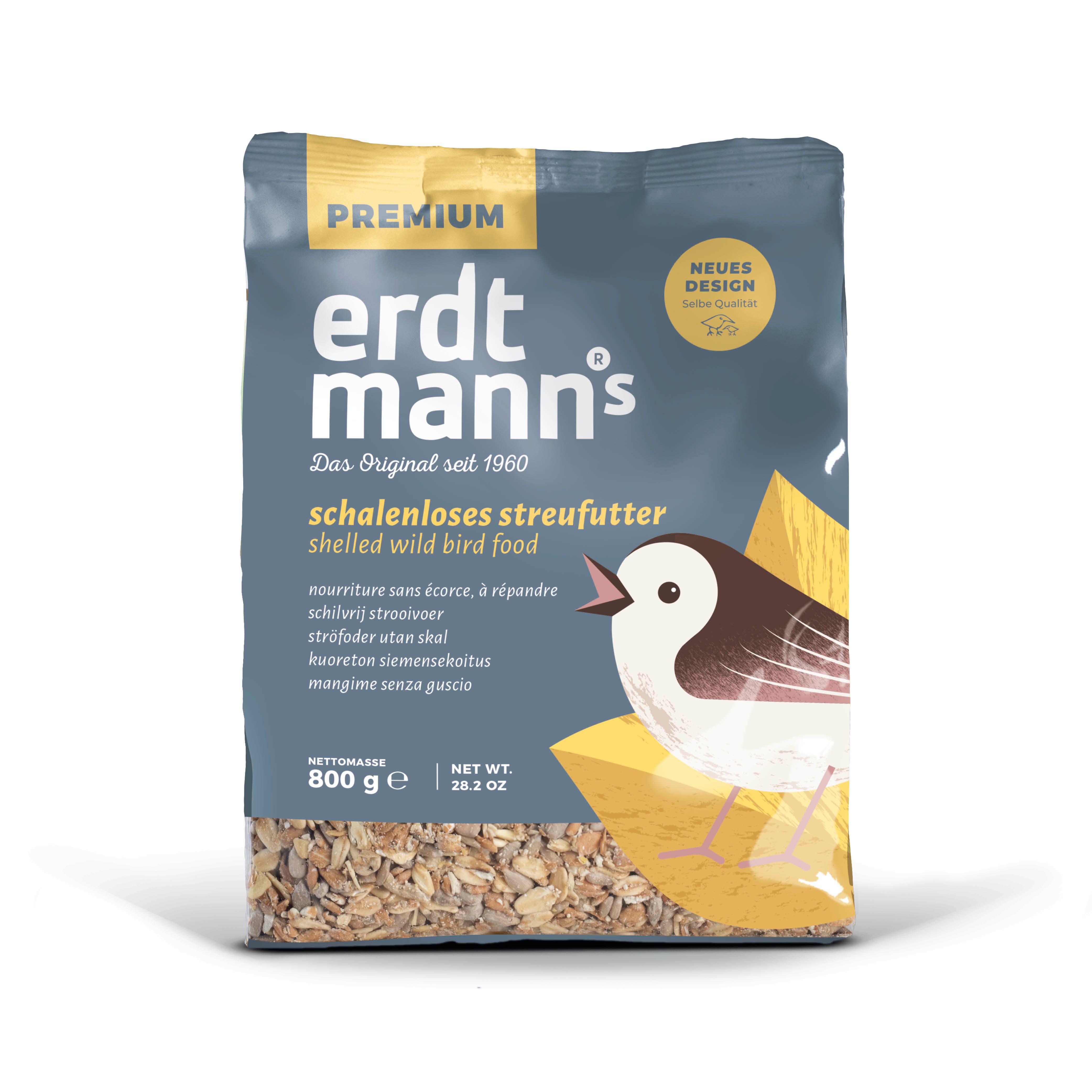 Erdtmanns schalenloses Streufutter für Wildvögel 0,8 kg