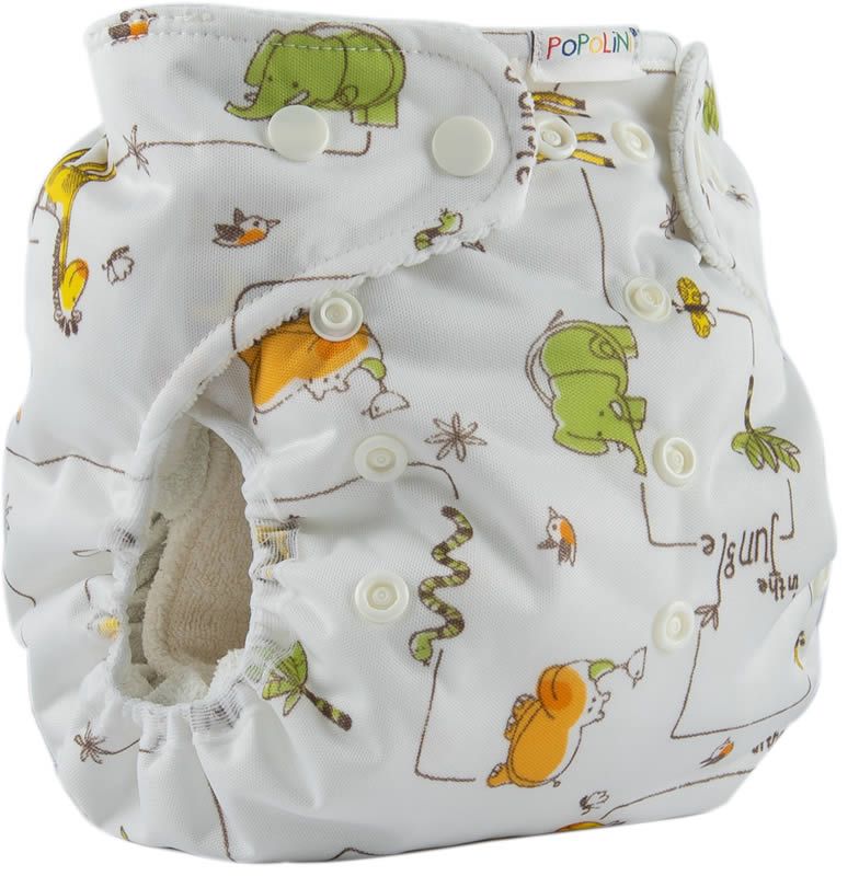 Popolini Snap2Fit Onesize-Überhose Jungle 1 St
