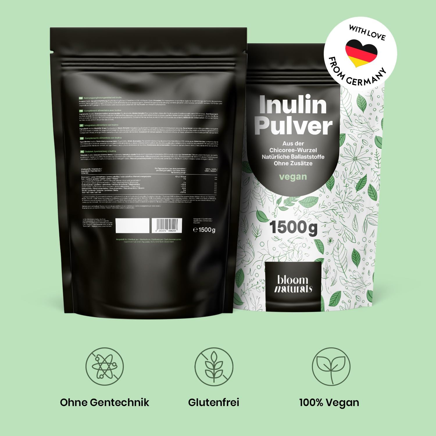 Bloom Naturals Inulin Pulver