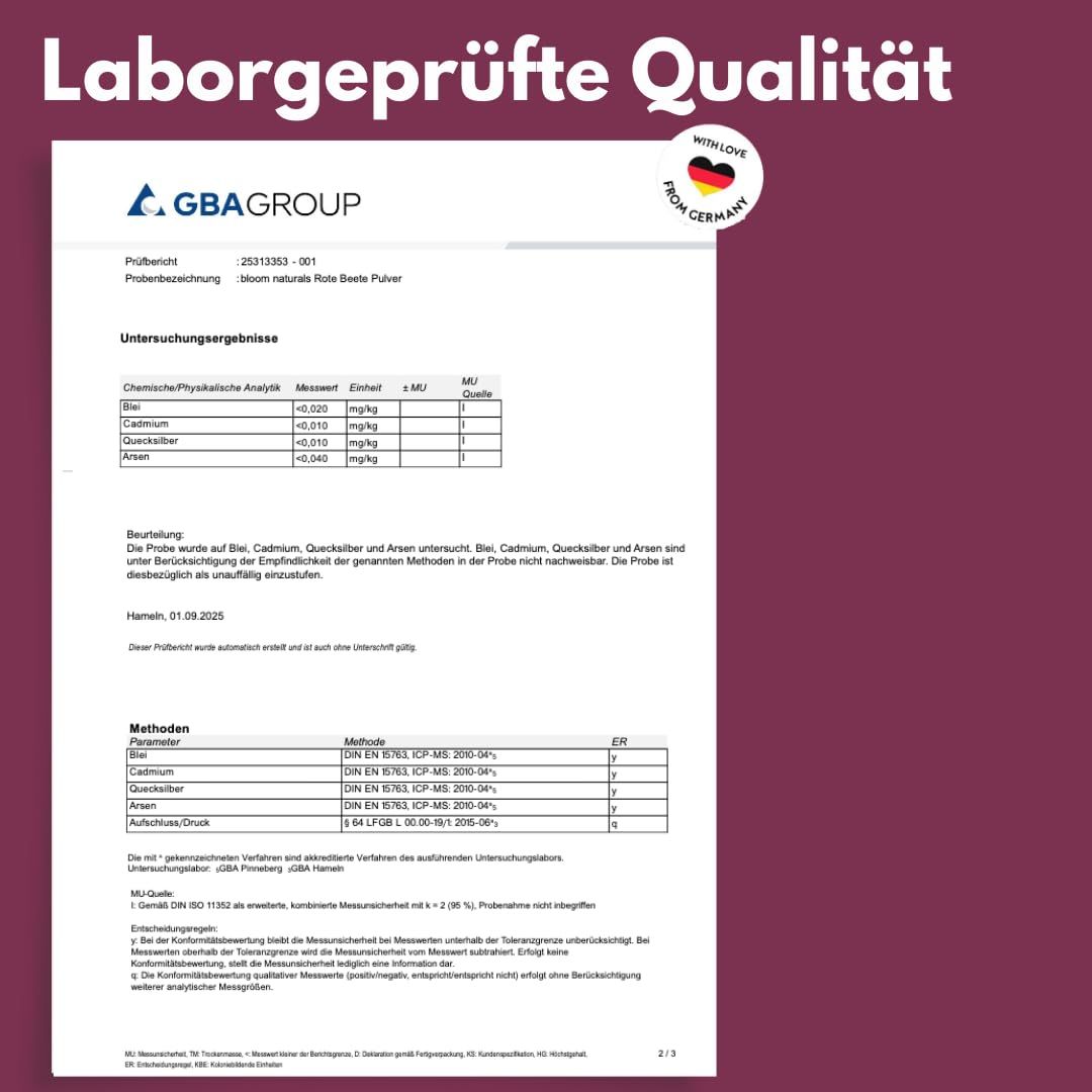 Bloom Naturals Rote Beete Pulver