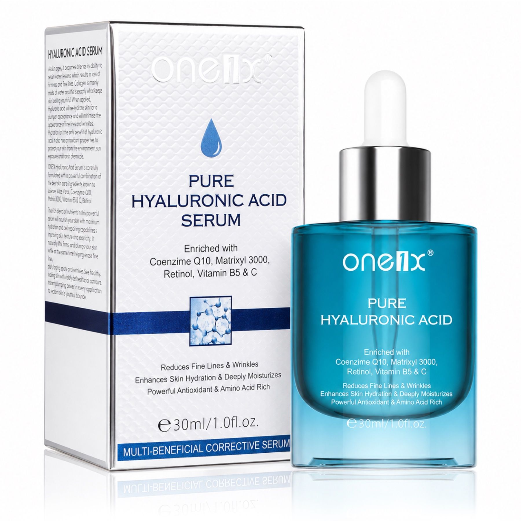 P-beauty Siero all'acido ialuronico Trattamento viso anti-età