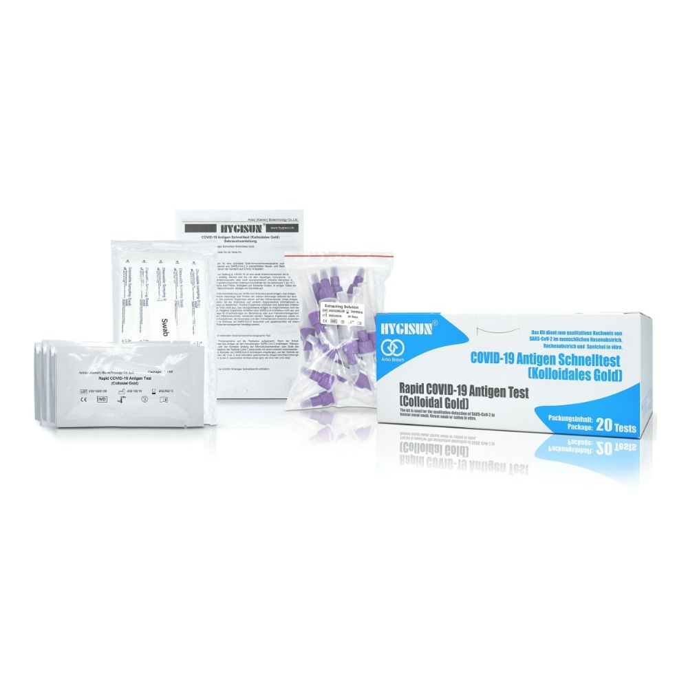 Hygisun Covid-19 Antigen Corona Schnelltest (20 Tests)