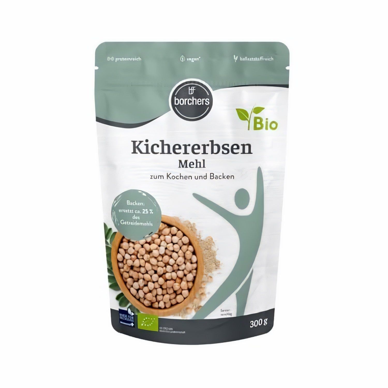 borchers Bio Kichererbsen Mehl Reich an Ballaststoffen und Proteinen 300 g