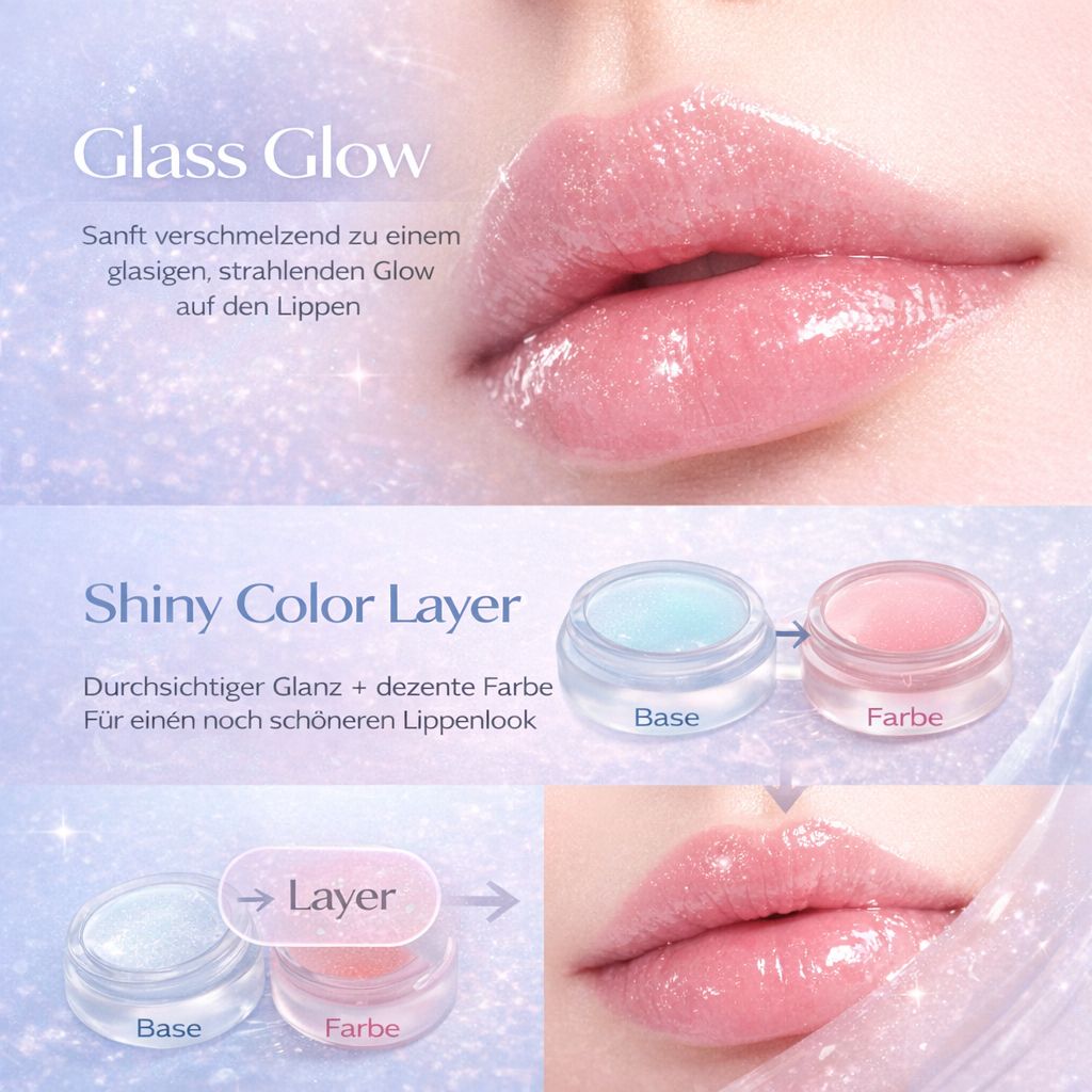 TITTO Aqua Beam Dual Pot #01 Aqua Lip Balm/Shine Beam Plumper