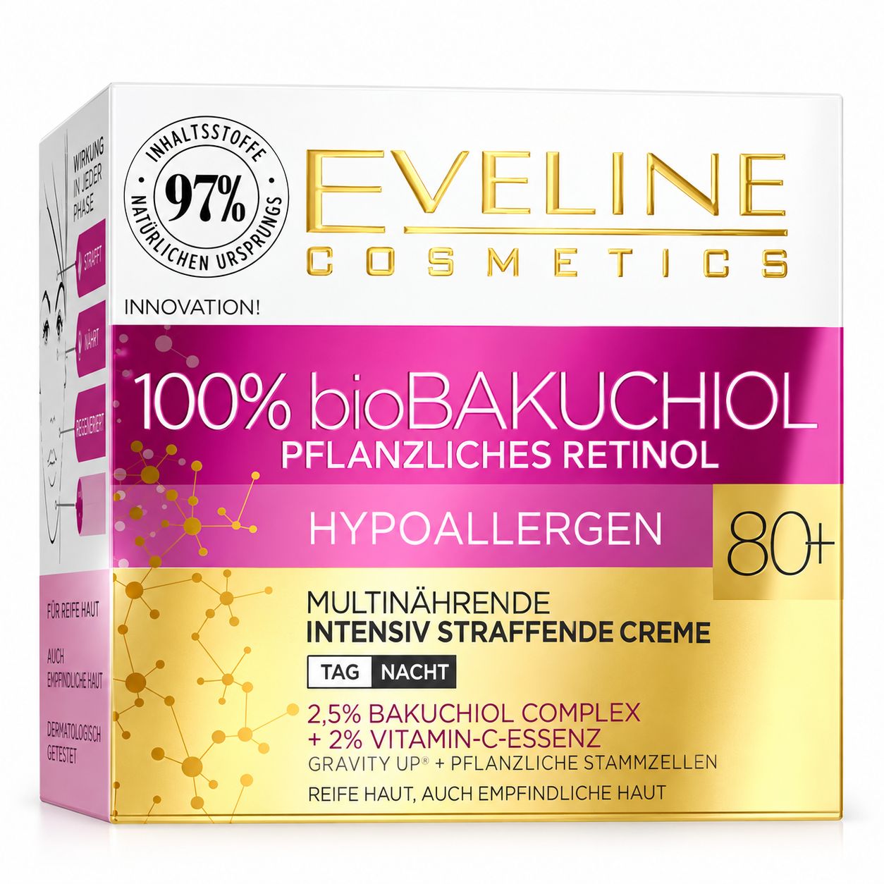 Eveline Cosmetics Bakuchiol 80+ Gesichtscreme 50 ml