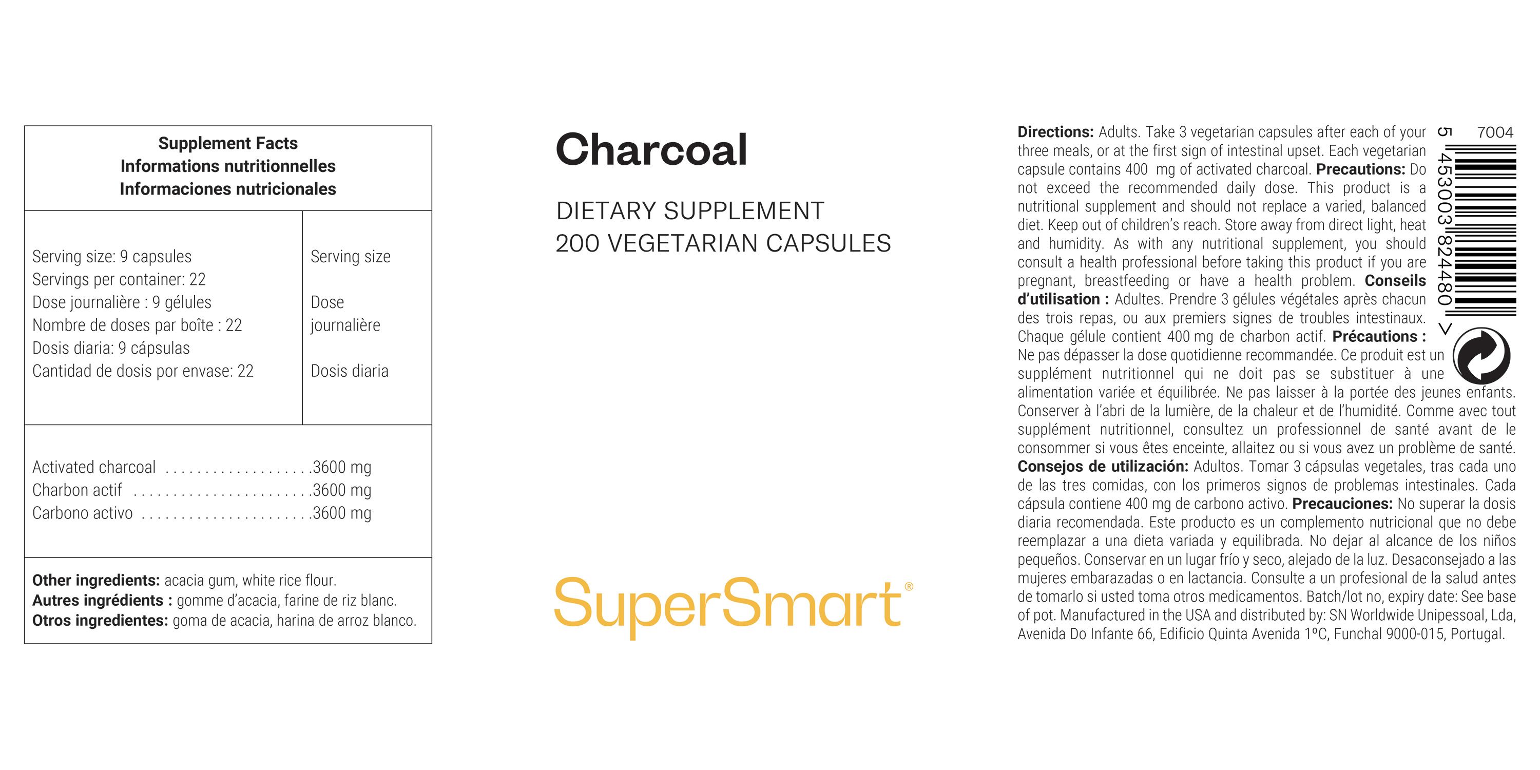 SuperSmart - Charcoal 200 St