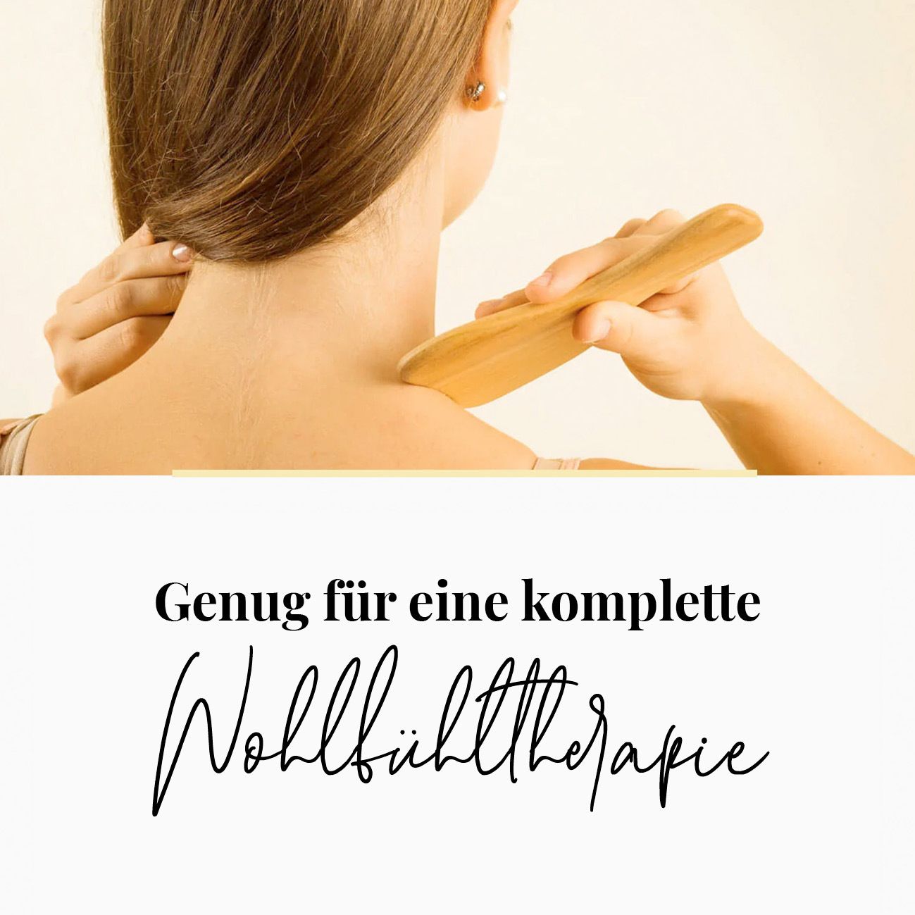 tuuli Holz Körper Massage Set Gua Sha Derma Roller für Gesicht Hals Schultern Arm Hand 1 St