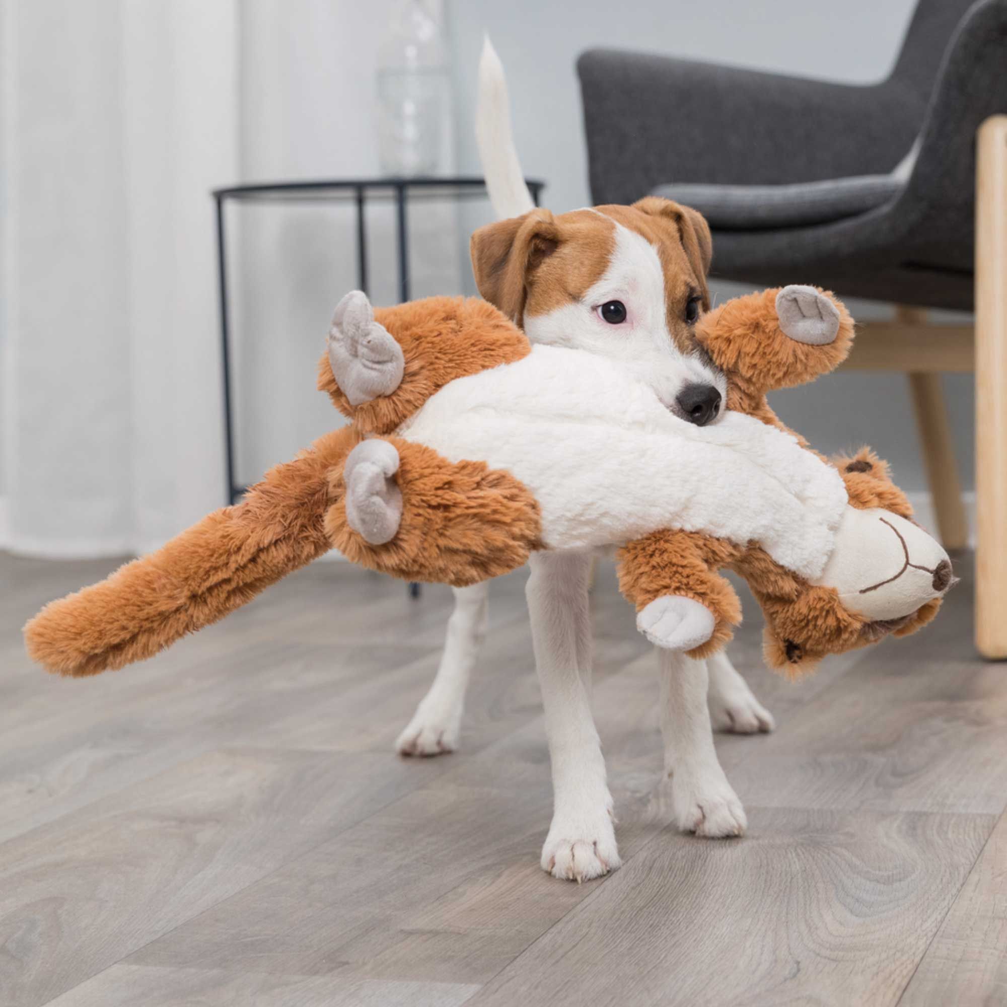 Hundespielzeug Erdmännchen - 40cm - mit Quietscher - Kuscheltier für Hunde