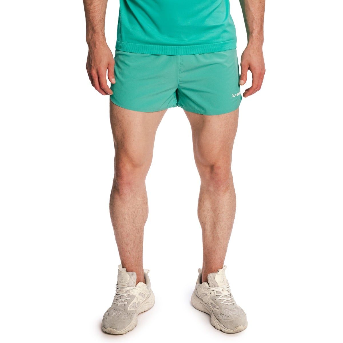 GymBeam Shorts Herren regular mit Gummizug, Taschen, Pulse X Grün 1 St