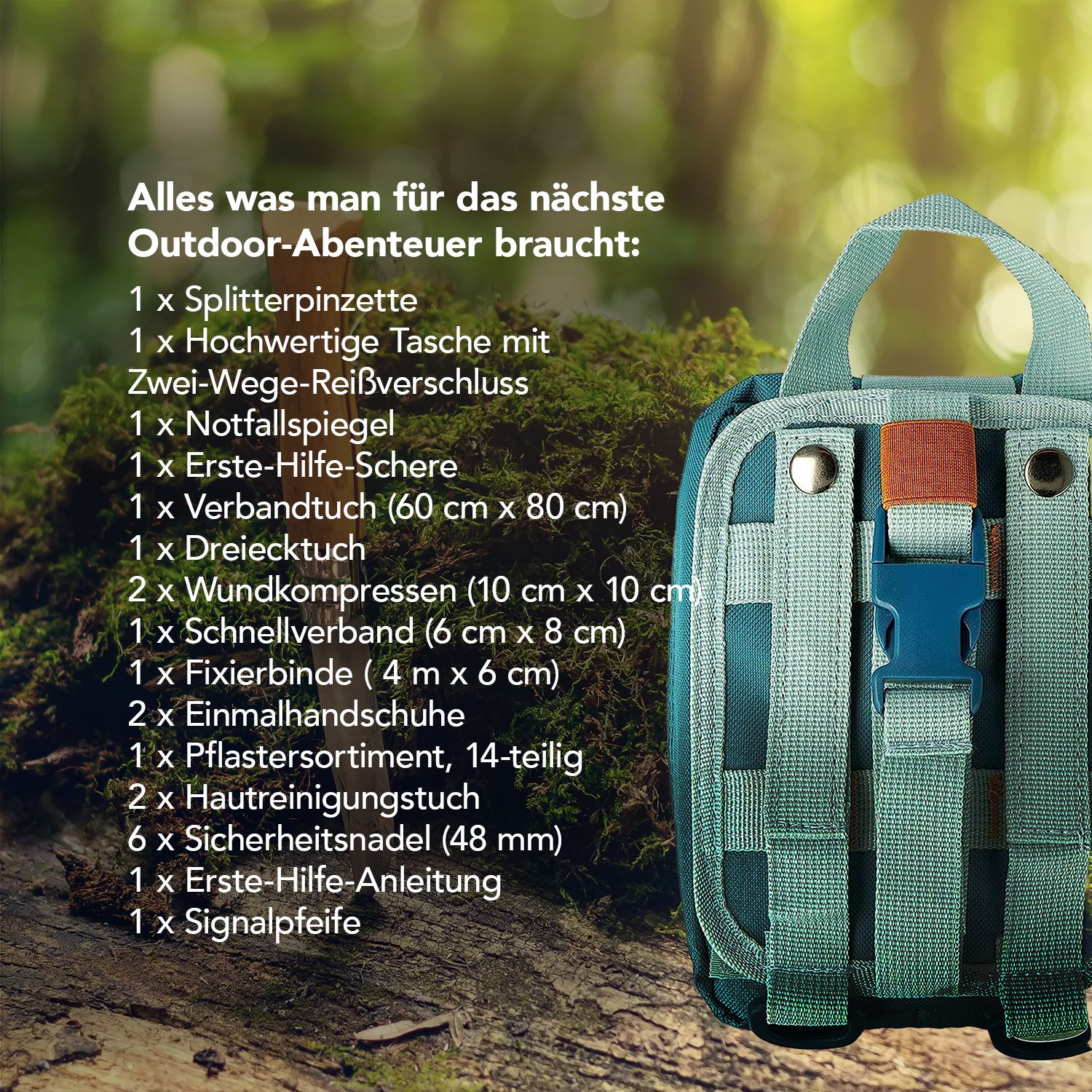 First Aid Only Erste Hilfe Set in Outdoortasche