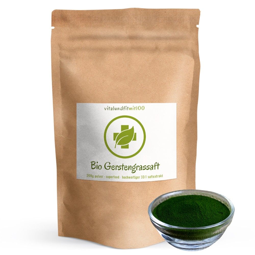 vitalundfitmit100® Bio Gerstengrassaft Pulver