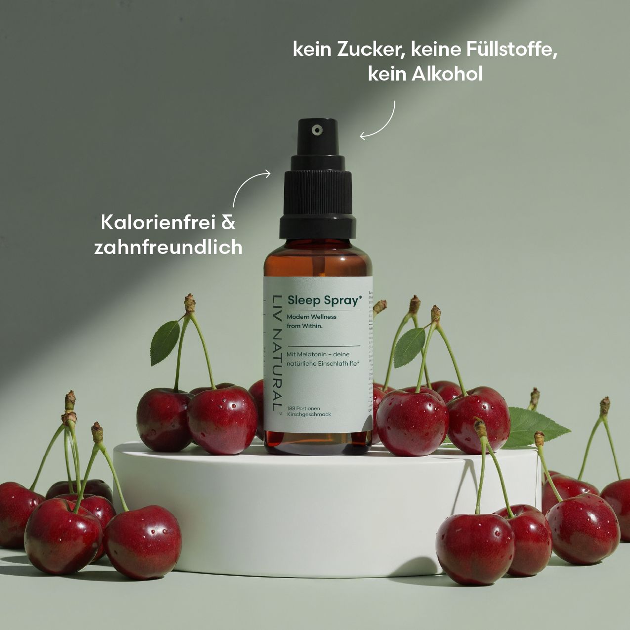 LIV Melatoninspray Kirsche 0,5mg Melatonin/Sprühstoß