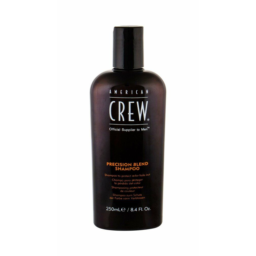 American Crew Precision Blend Shampoo in brauner Flasche mit schwarzem Verschluss. 250ml.