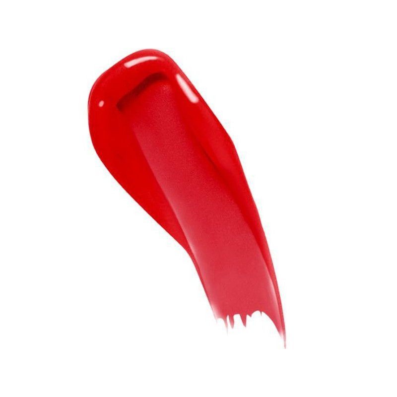 Roter Lippenstift-Swatch.