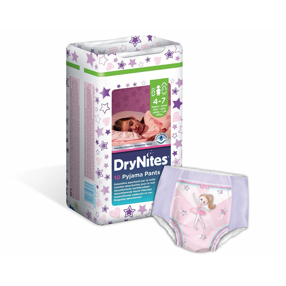 DryNites Pyjama Pants Girl 4-7 Jahre M. L