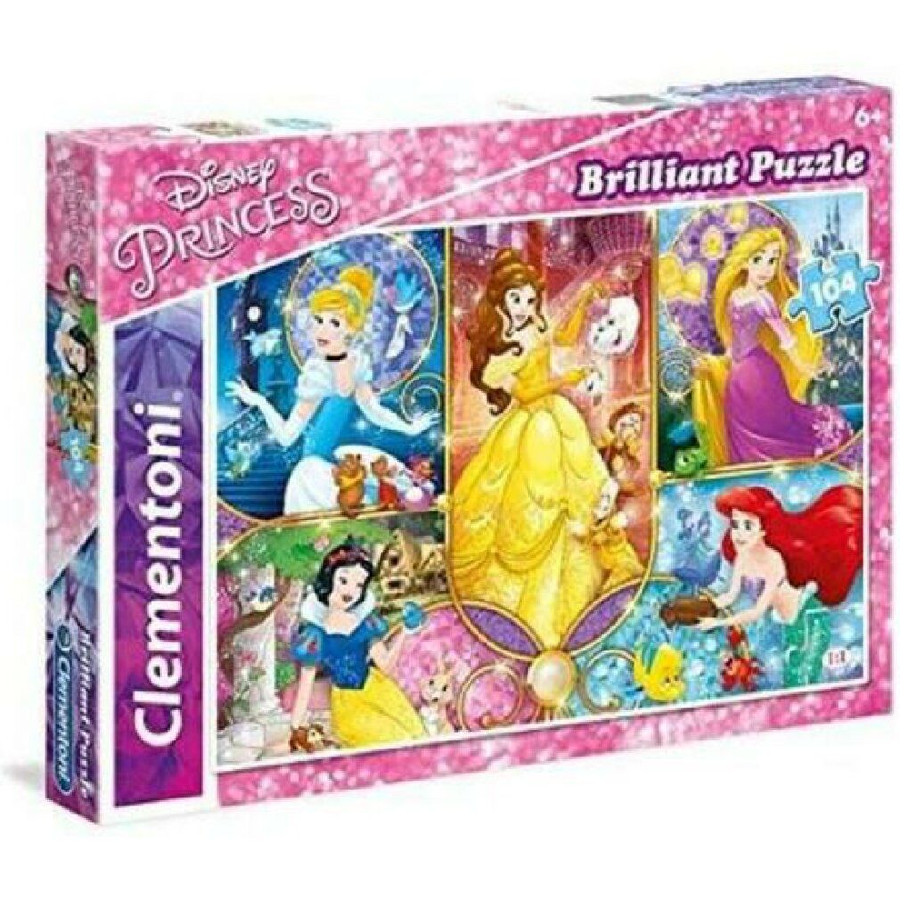 clementoni Brillant-Puzzle Disney-Prinzessinnen 104 Teile