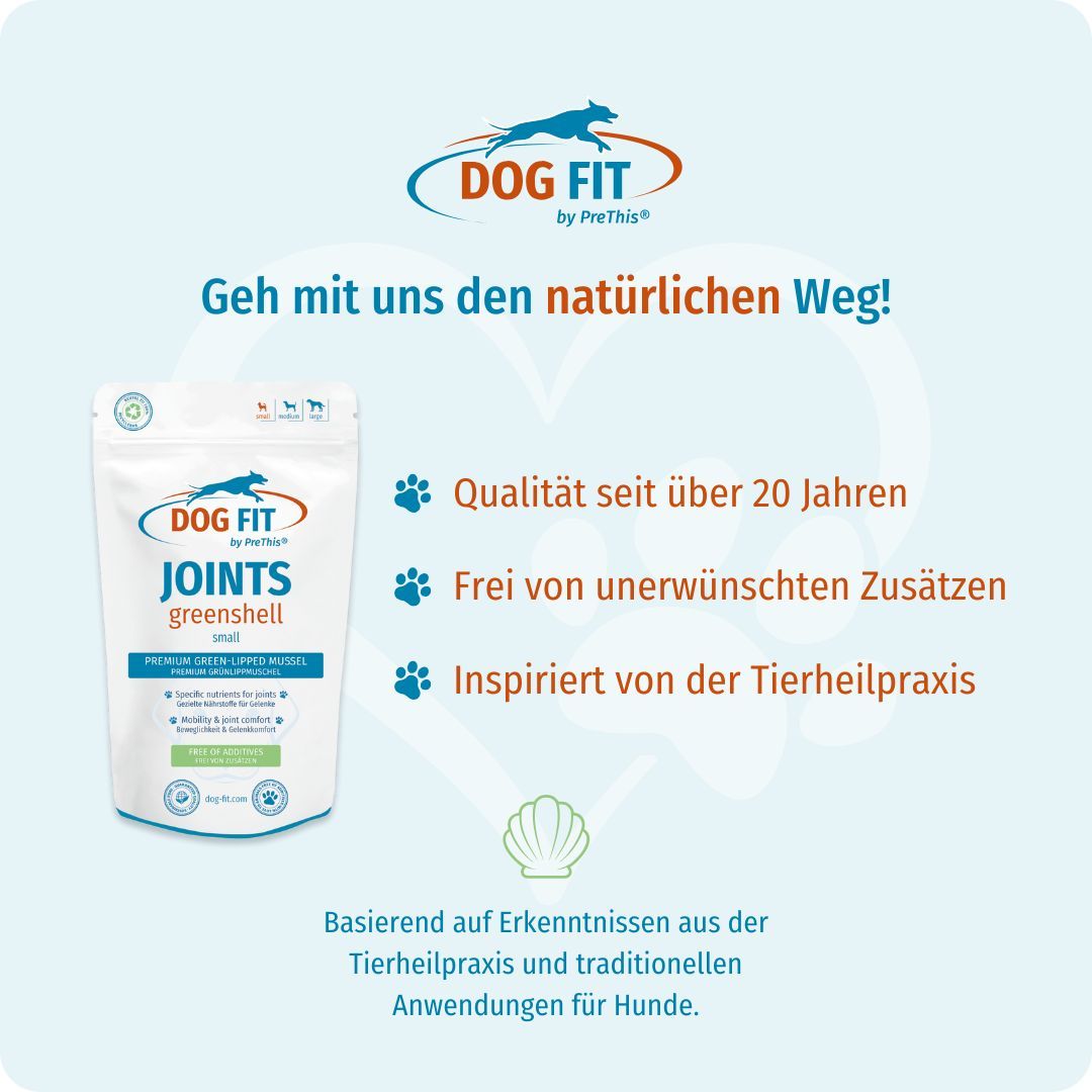 DOG FIT by PreThis® JOINTS greenshell » Grünlippmuschel + Kollagen für Hunde » medium