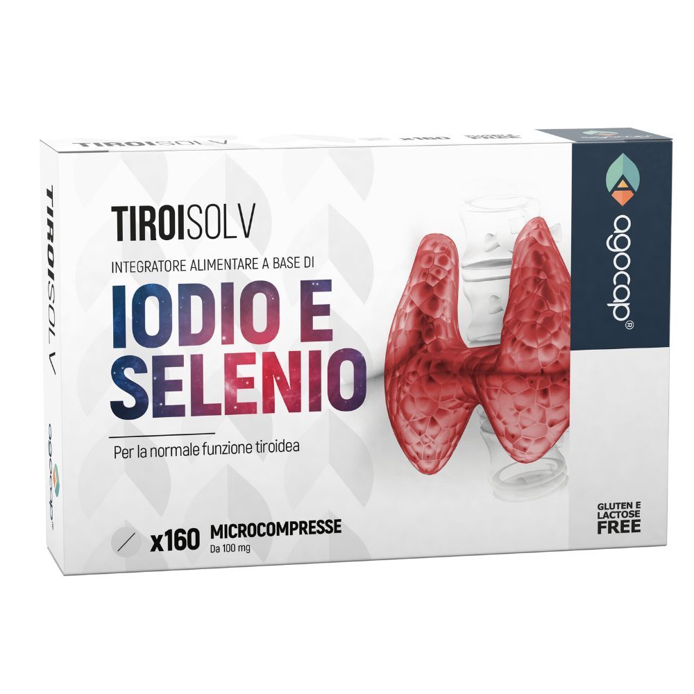 agocap - Integratore alimentare con Iodio e Selenio per la funzione tiroidea Tiroisolv