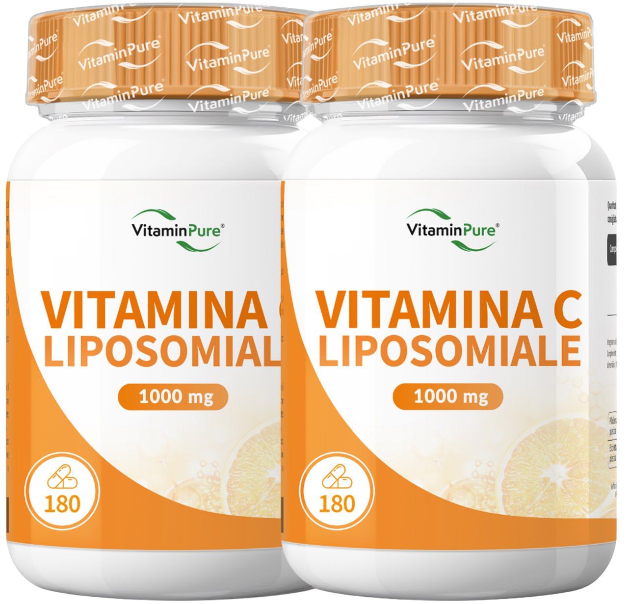 Vitamina C Liposomiale 1000 mg per Energia e Sistema Immunitario, VitaminPure®