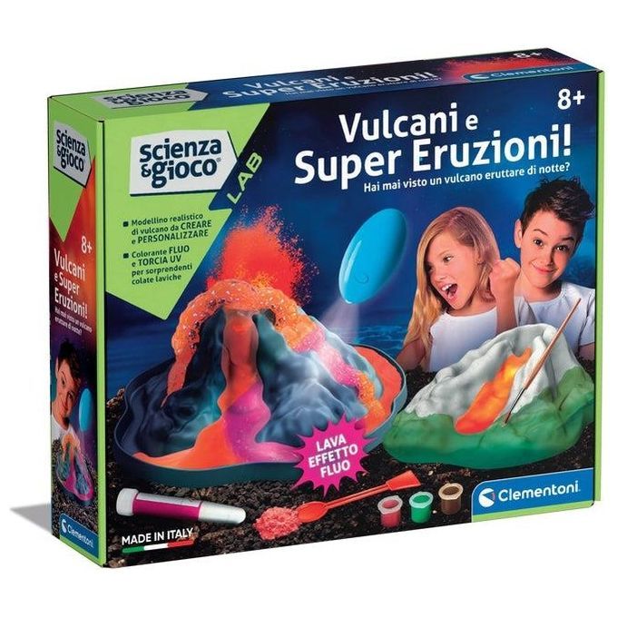 Clementoni Science  Jeu laboratoire VULCANI E SUPER ERUZIONI!