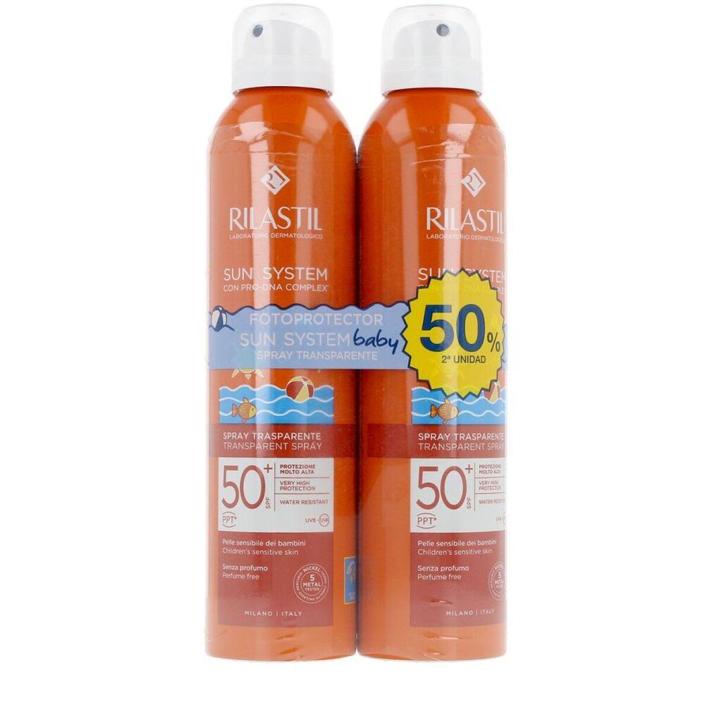 sun system SPF50+ baby transparentes Sprühpaket 2 x