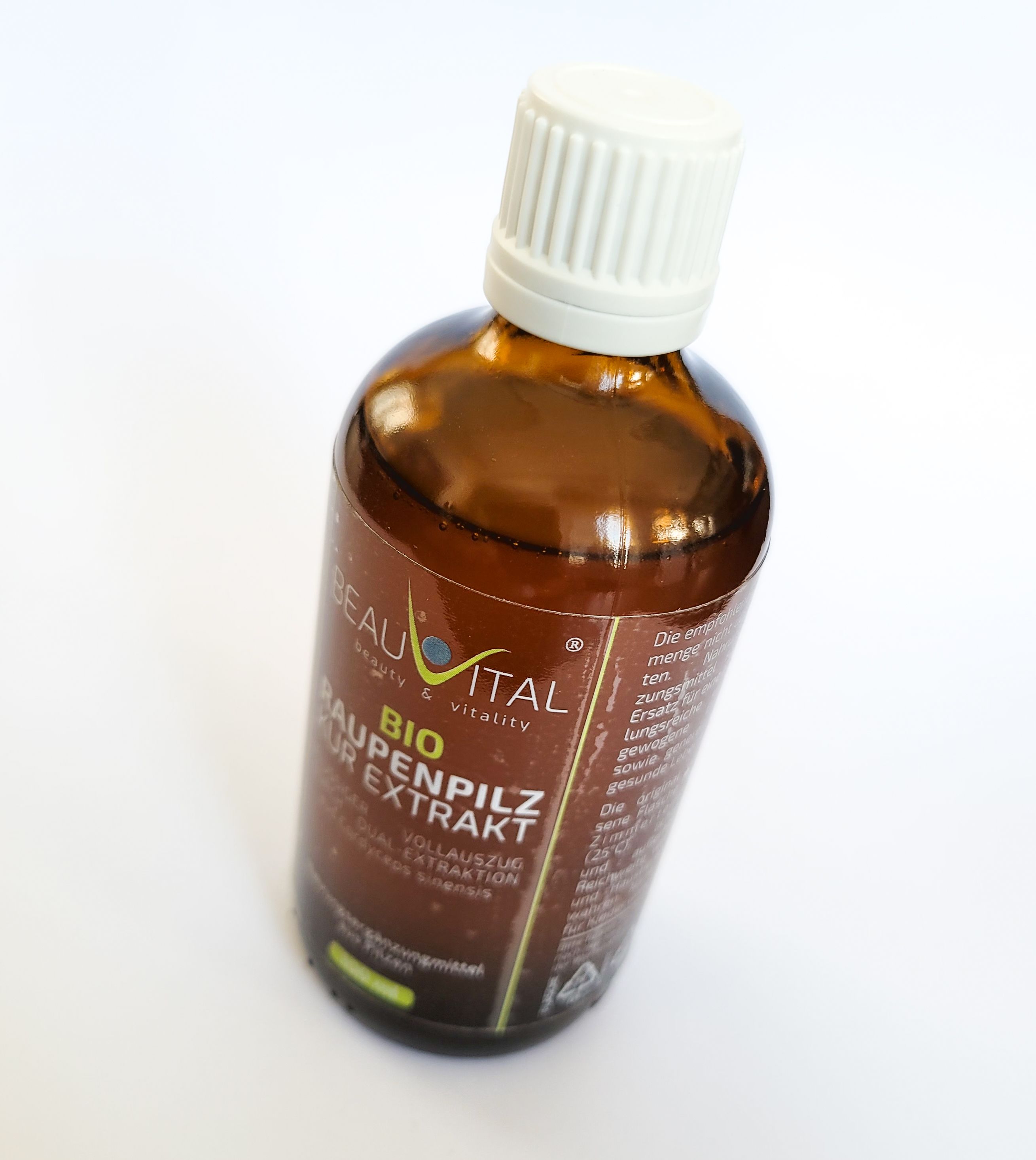 BEAUVITAL® Bio Cordyceps Kurextrakt | Flüssiger Vollauszug durch Dual-Extraktion