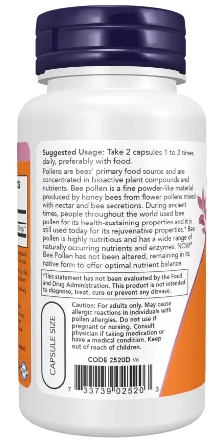 NOW FOODS Bienenpollen 500 mg