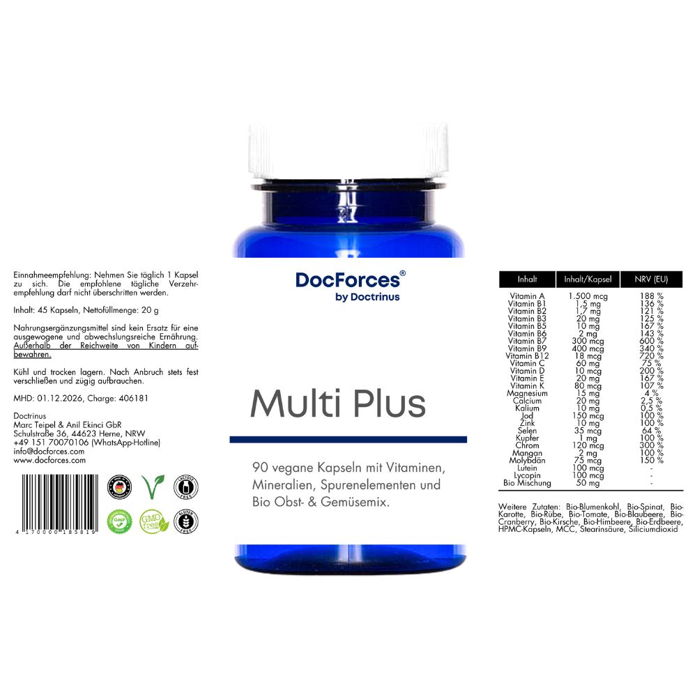 DocForces (by Doctrinus) Multi Plus (3-Monats-Vorrat)