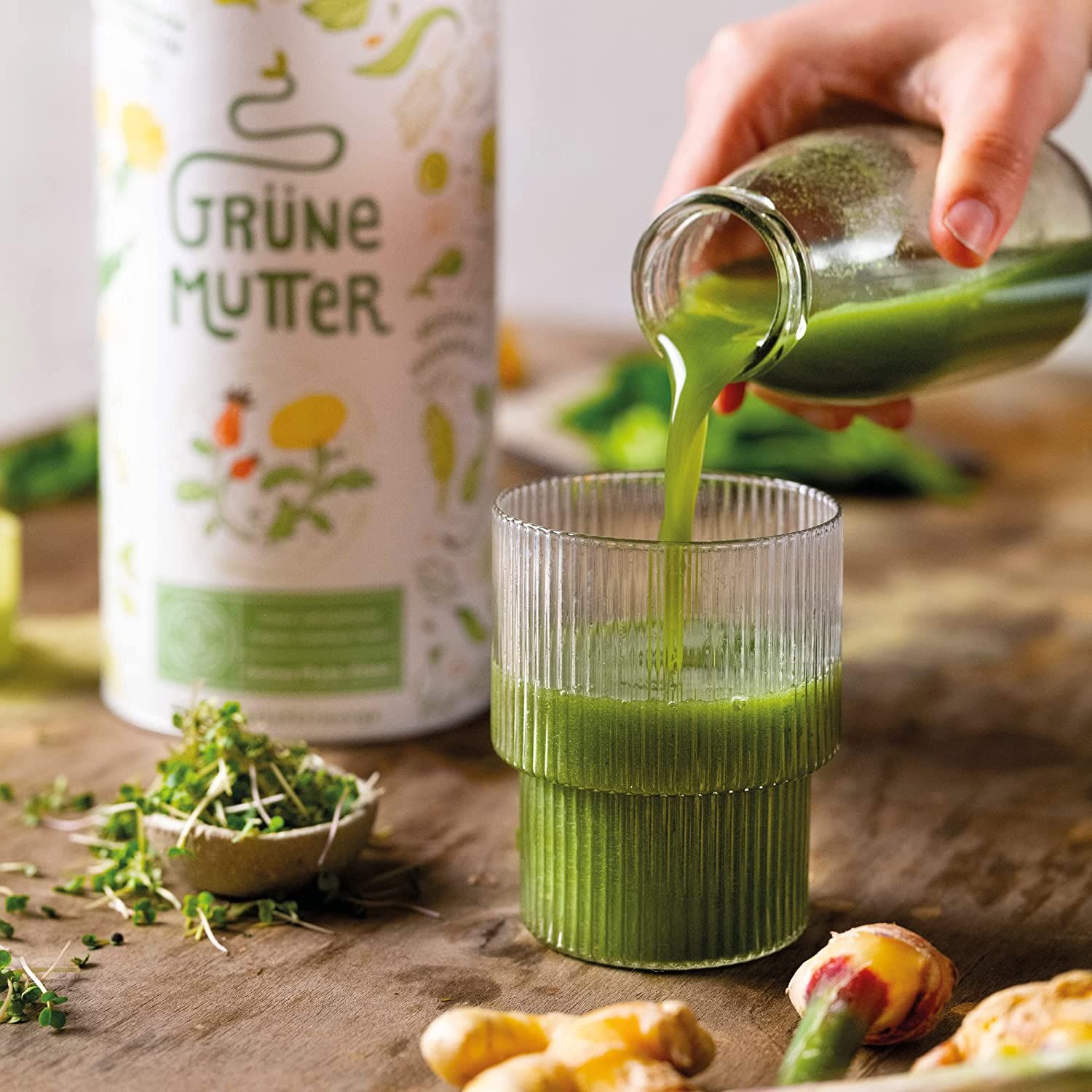 Grüne Mutter - Smoothie Pulver - Das Original Superfood Elixier