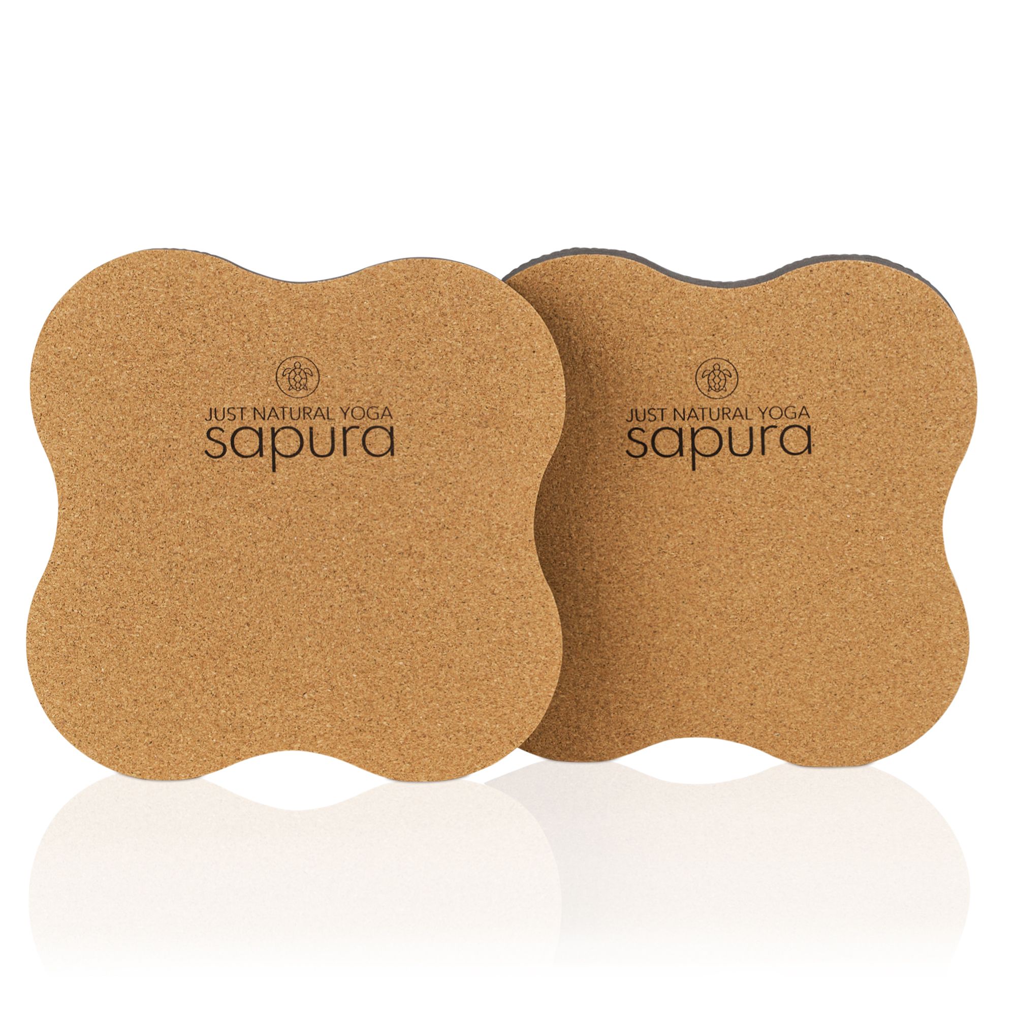 Yoga Knie Pad 2er Set - Kork - Kniekissen Kniepolster Reha | SAPURA®