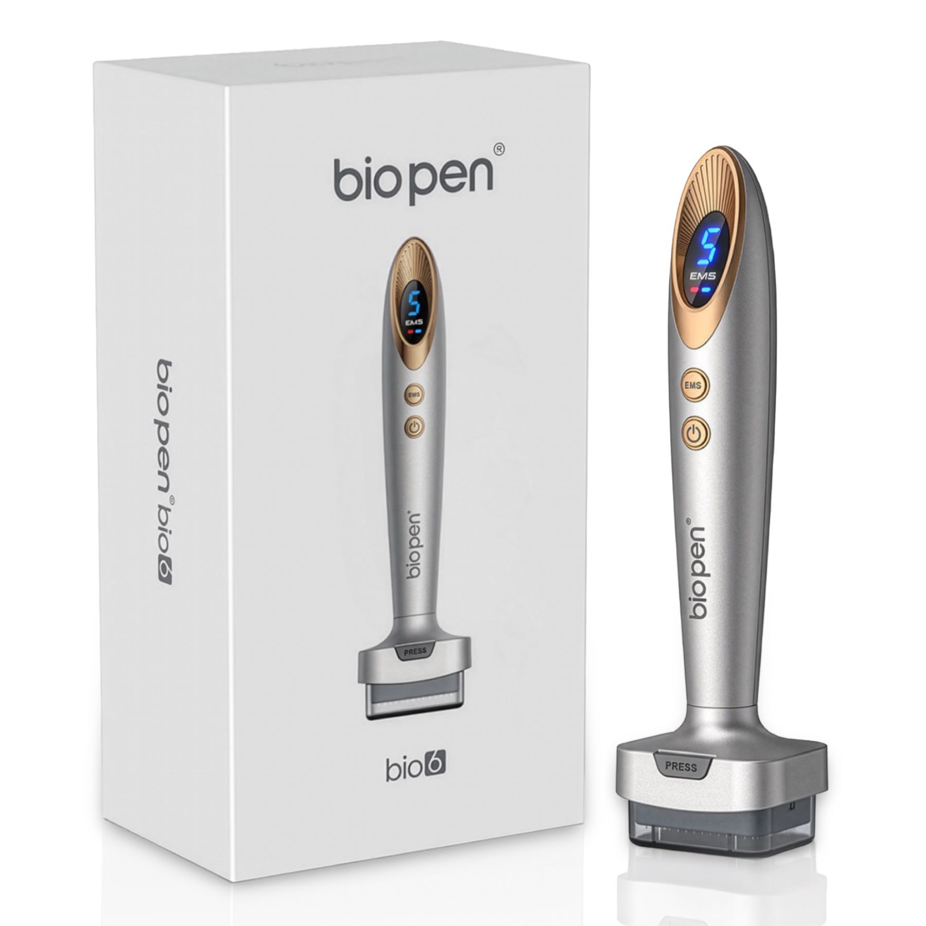 P-beauty Derma Stamp Dermapen 4-in-1 Microneedling LED BIO 6