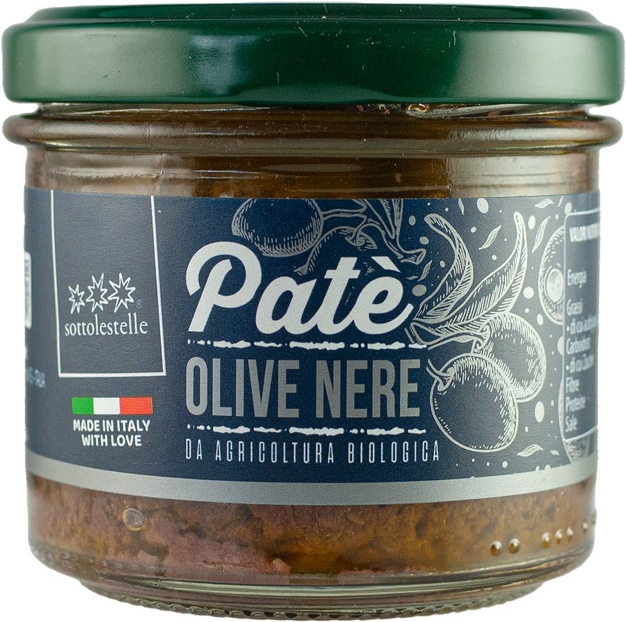 Patè di Olive Nere Senza Glutine - Sottolestelle