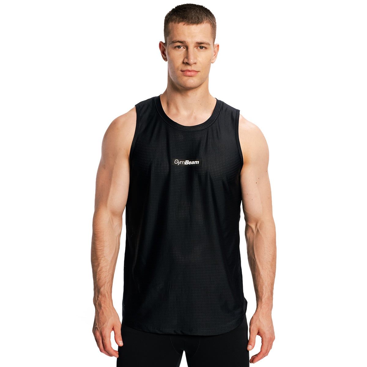 Tanktop Herren regular ärmellos Combat in Schwarz 1 St