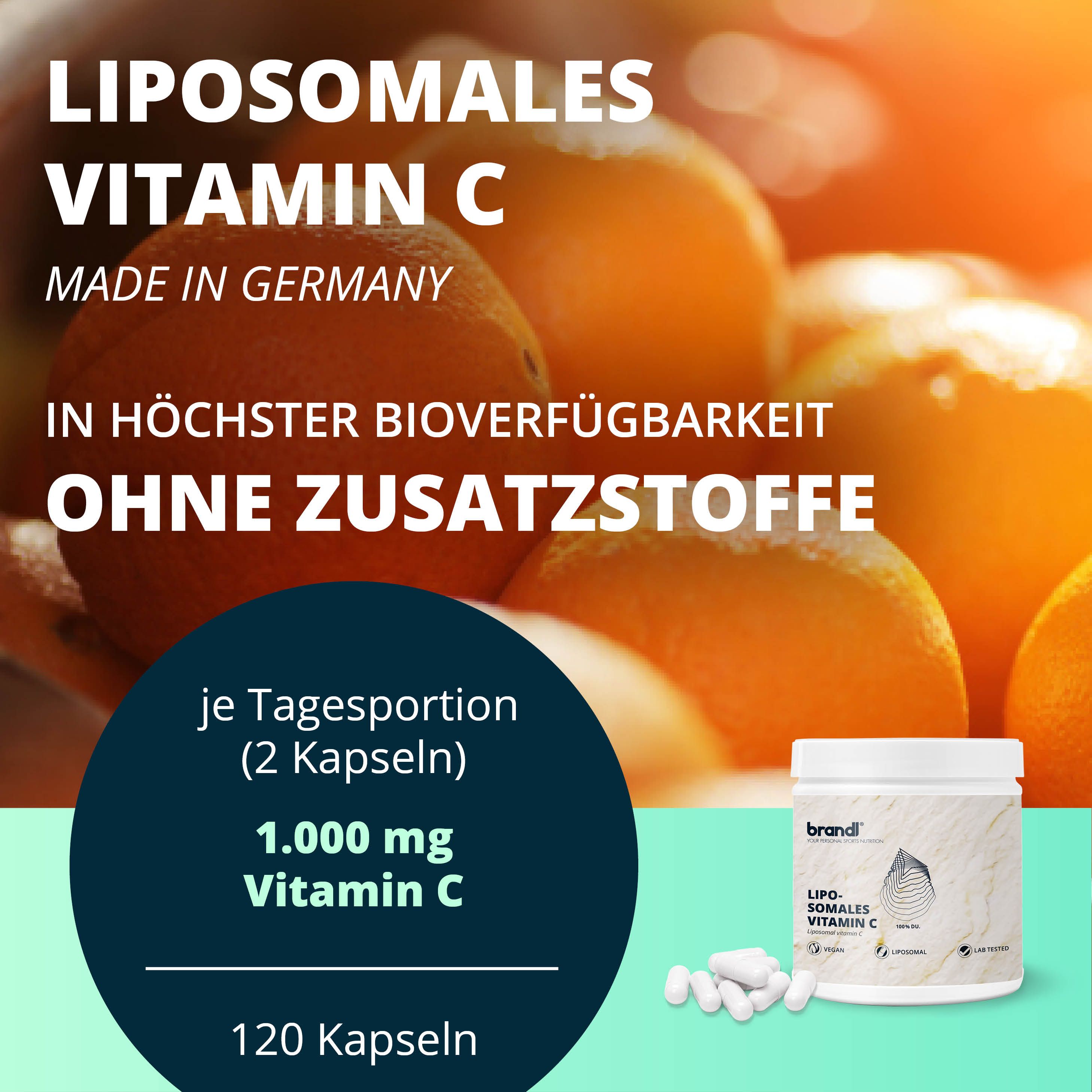 brandl® Liposomales Vitamin C (Ascorbinsäure) 120 St Kapseln