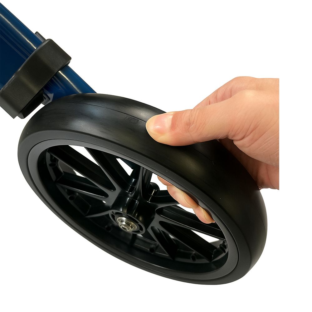 Leichter Aluminium-Rollator mit Softreifen & abnehmbarer Rückenlehne