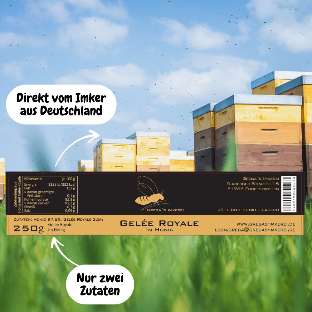 Grega´s Imkerei Gelée Royale im Honig