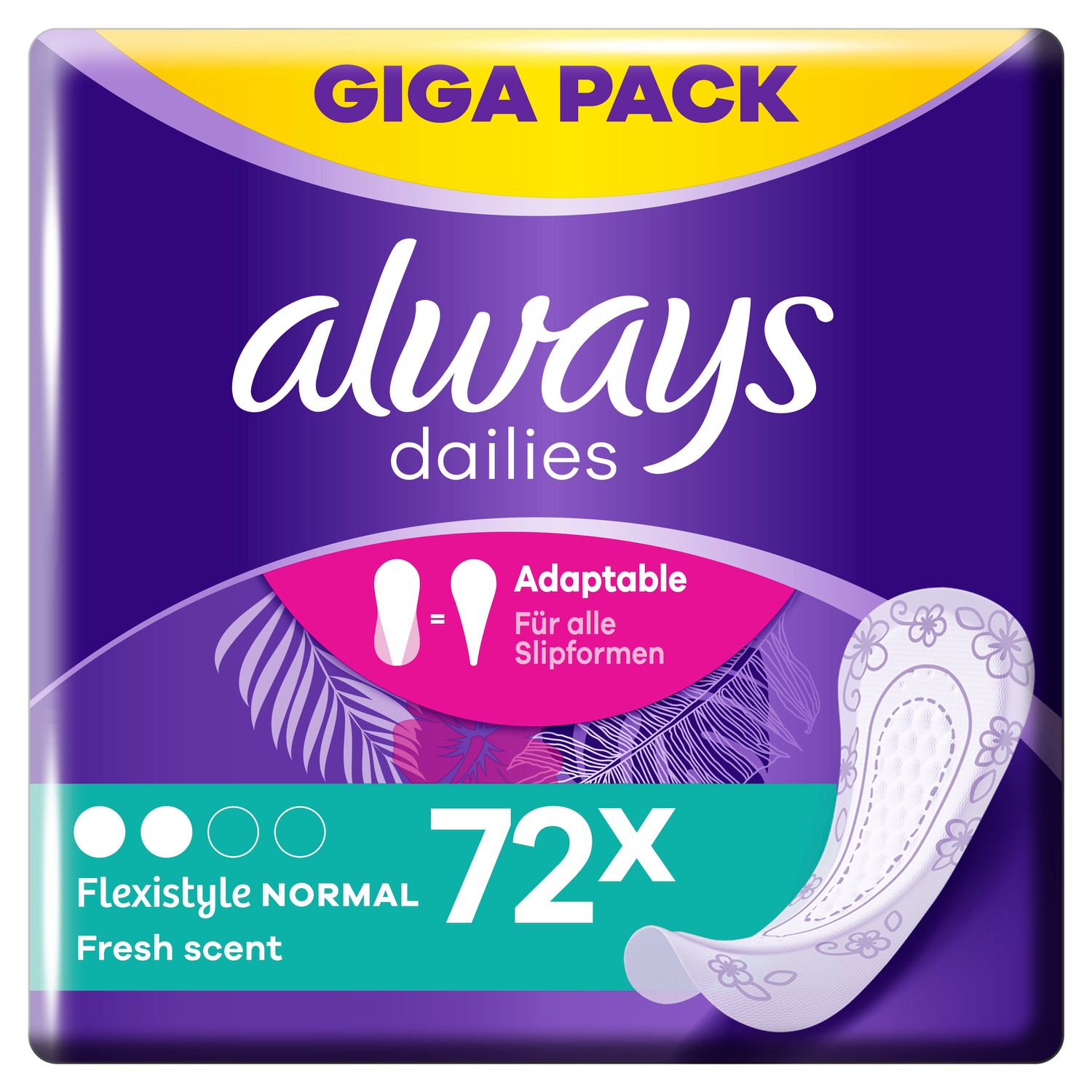 always - Gigapack Slipeinlage "Normal Flexistyle Fresh"