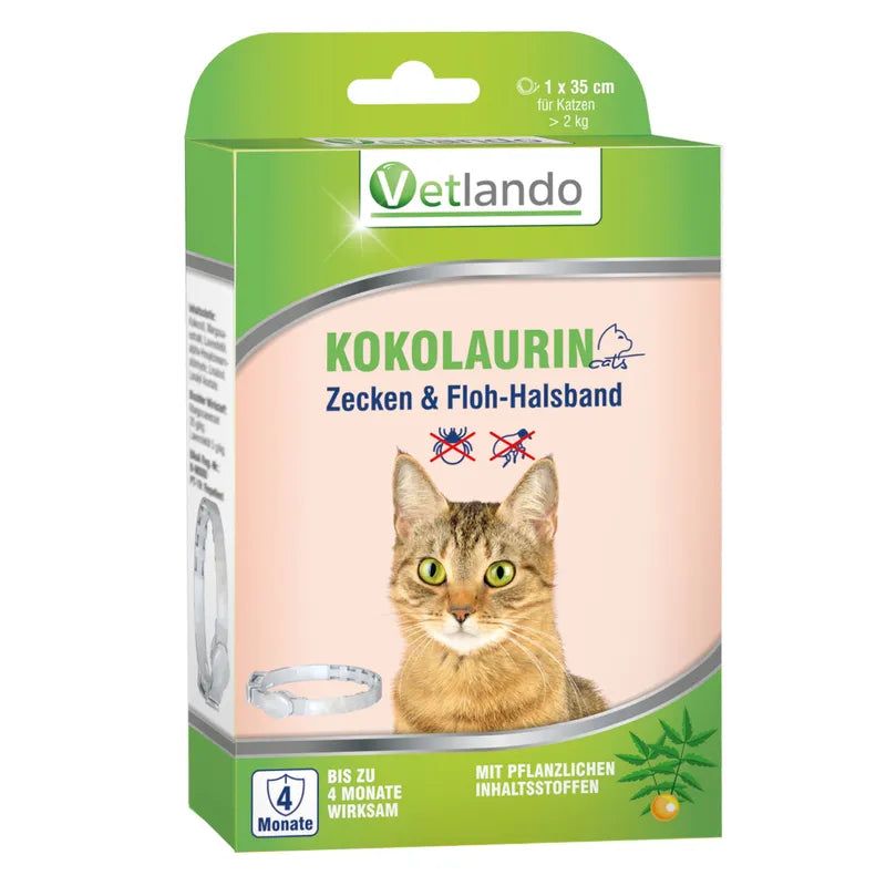 Vetlando Kokolaurin Zecken- & Floh-Halsband für Katzen 1 St Halsband