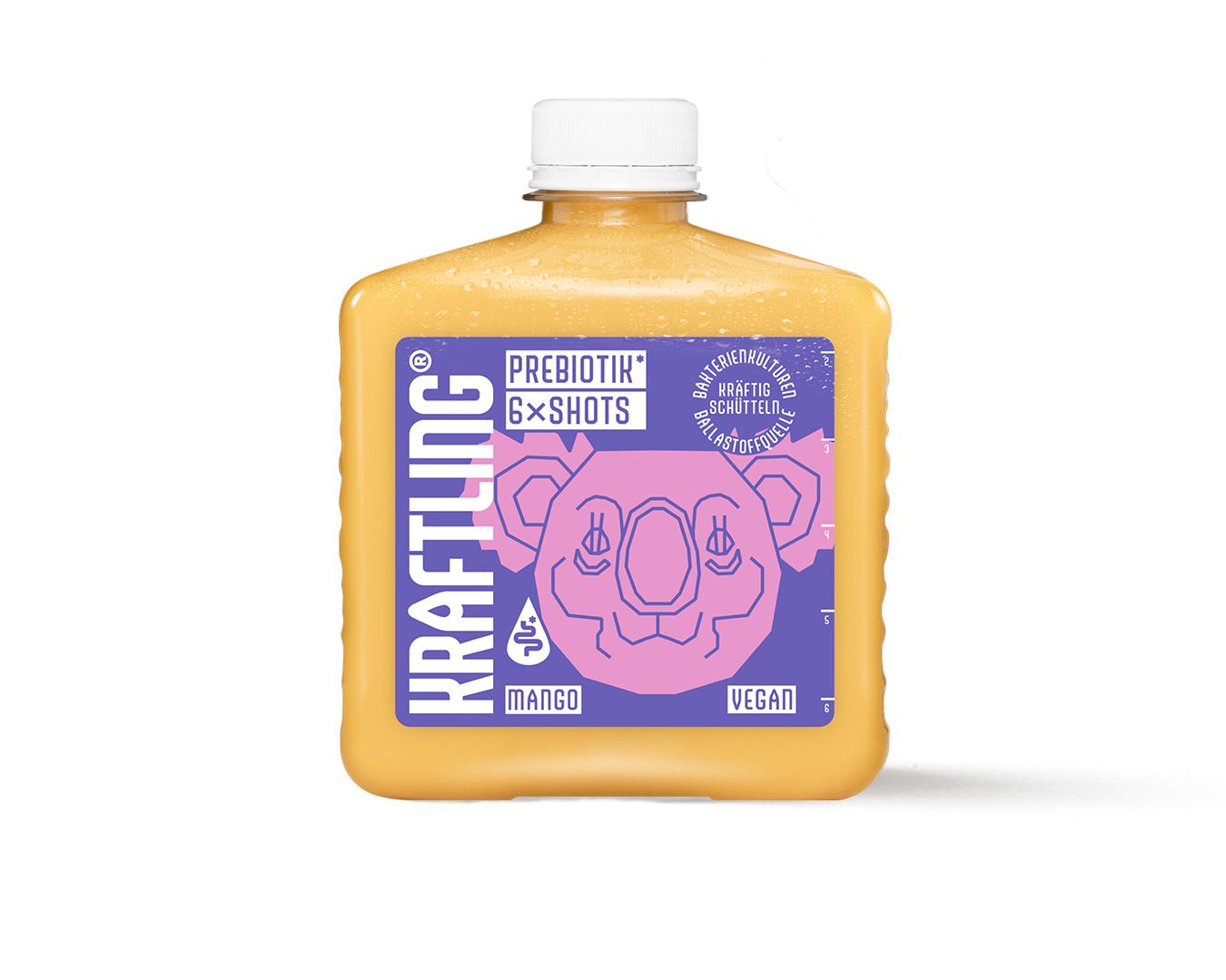 Kraftling Prebiotik Shot Dosierflasche  Mango  6 Shots