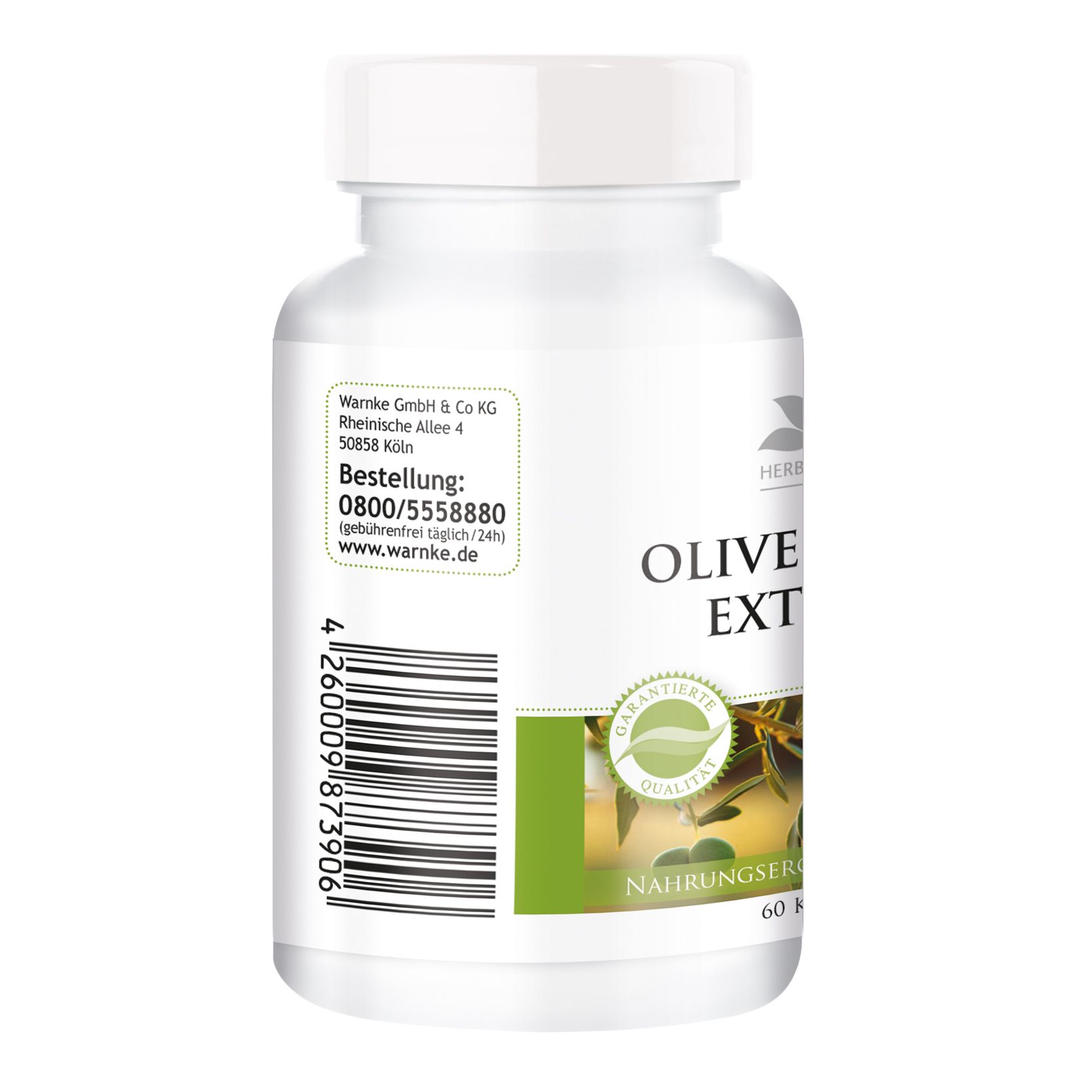Olivenblatt-Extrakt 500mg | Warnke Vitalstoffe